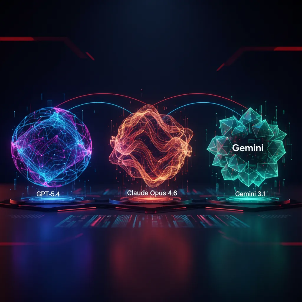 GPT-5.4 vs Claude Opus 4.6 vs Gemini 3.1 Pro : Quel Modele IA Choisir en 2026 ?
